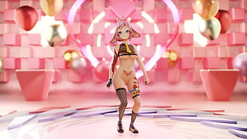 Vtuber strips & dances to kpop mmd