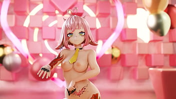 Vtuber strips & dances to kpop mmd