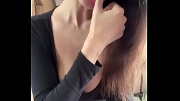 Sexy milf shows her biggest boobs