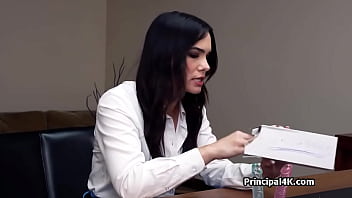 Mrs ivy bends over for principals fat dick in stockings