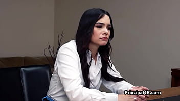 Mrs ivy bends over for principals fat dick in stockings