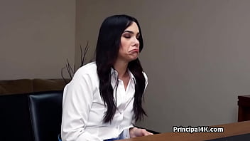 Mrs ivy bends over for principals fat dick in stockings