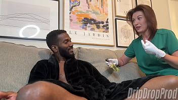 Nipple licking handjob with matt bishop