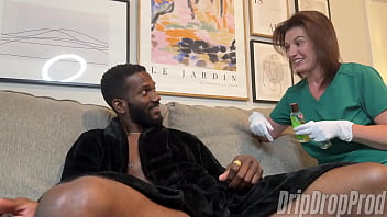 Nipple licking handjob with matt bishop