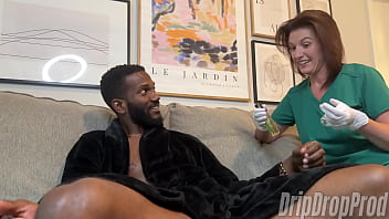 Nipple licking handjob with matt bishop