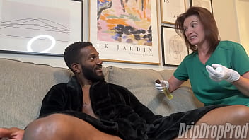 Nipple licking handjob with matt bishop