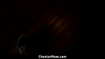 Stepmom masturbates while her horny stepson jerks his cock cheatermom