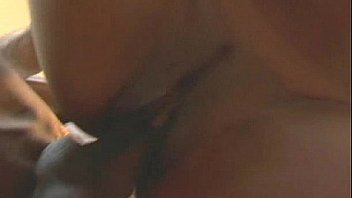 Busty girl fucks and sucks a huge black monster cock