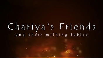 Chariya's friends & their milking tables