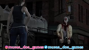 Game de zumbi claire mijando e fazendo coco no morto vivo