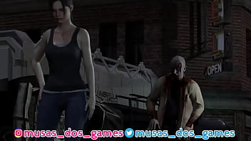 Game de zumbi claire mijando e fazendo coco no morto vivo
