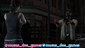 Game de zumbi claire mijando e fazendo coco no morto vivo