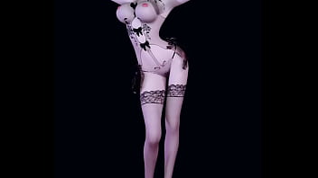 3d big boobs asian stripper wearing sexy lingerie got fucked so hard