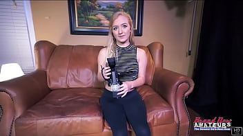 Blonde cutie alex and brunette hottie carmen suck their pussies and a dick