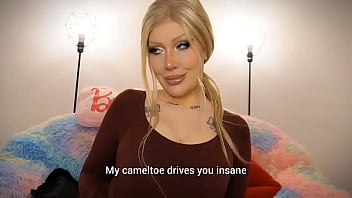 Yoga pants addict camel toe pussy gym girl joi milf mesmerize blonde