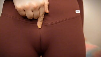 Yoga pants addict camel toe pussy gym girl joi milf mesmerize blonde