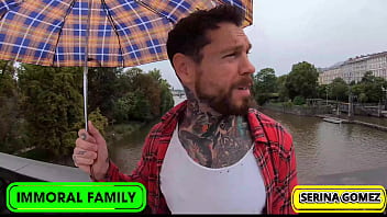 Duck feeding turns to dick sucking serina swallows dean's cream