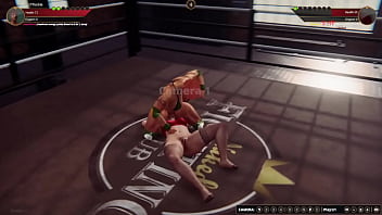 Aine vs girlfriend nf3d no rules combat ring battle redhead