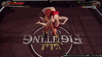 Aine vs girlfriend nf3d no rules combat ring battle redhead