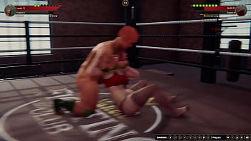 Aine vs girlfriend nf3d no rules combat ring battle redhead