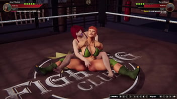 Aine vs girlfriend nf3d no rules combat ring battle redhead
