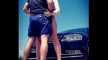 Fuck outside on the car