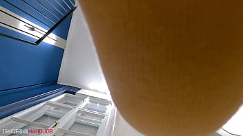 Horny And Sexy Amazingly Beautiful Blonde Girl In Hot Lingerie Makes A Big Cock Guy Cum By Losing Control And She Ruins The Cumshot thumbnail