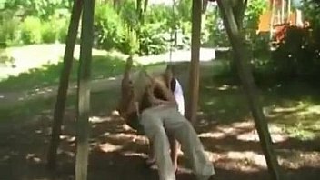 She sucks him on subway and they fuck in woods