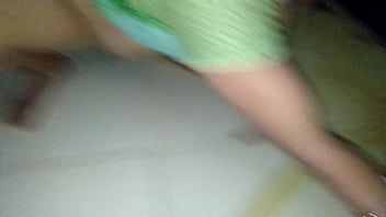 Stepmom got fucked by the farm servant in the farmhouse bathroom