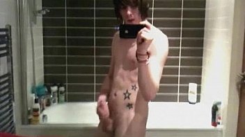 Cute Gay Emo Filming Himself In Mirror While Jerking Gay Porno thumbnail