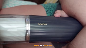 Cheating pinay wife takes control of her lover’s cock with a svakom alex neo 2 while her husband’s not home
