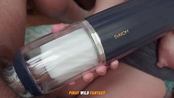 Cheating pinay wife takes control of her lover’s cock with a svakom alex neo 2 while her husband’s not home