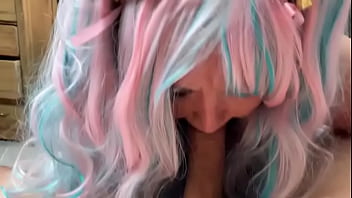 Sexy bbw kawaii kitty cock sucker