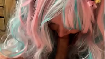 Sexy bbw kawaii kitty cock sucker