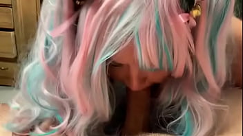 Sexy bbw kawaii kitty cock sucker