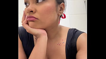 Gassy ballerina trying not to fart during show break