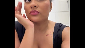 Gassy ballerina trying not to fart during show break