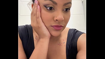 Gassy ballerina trying not to fart during show break