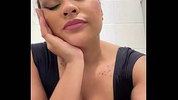 Gassy ballerina trying not to fart during show break