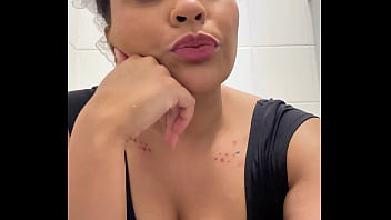 Gassy ballerina trying not to fart during show break