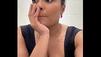 Gassy ballerina trying not to fart during show break