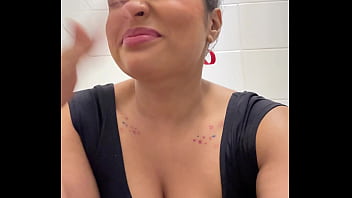 Gassy ballerina trying not to fart during show break