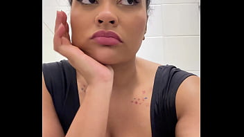 Gassy ballerina trying not to fart during show break