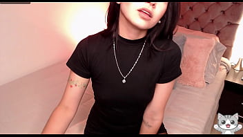 Black pantyhose and sexy outfit modeling her legs and feet