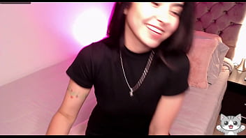 Black pantyhose and sexy outfit modeling her legs and feet