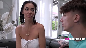 Stepson really protects me & i am obilged to fuck him as reward