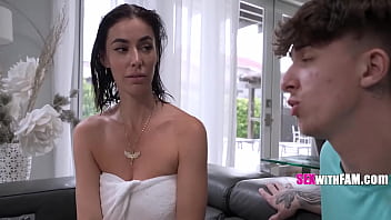 Stepson really protects me & i am obilged to fuck him as reward