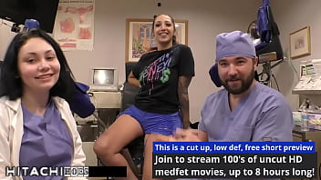 Lesbian gets mandatory hitachi orgasms from doctor tampa stefania mafra