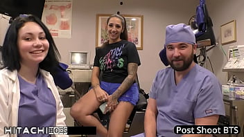 Lesbian gets mandatory hitachi orgasms from doctor tampa stefania mafra