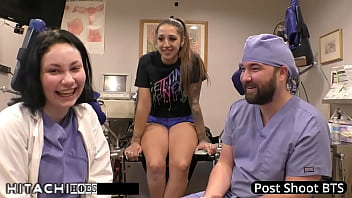 Lesbian gets mandatory hitachi orgasms from doctor tampa stefania mafra